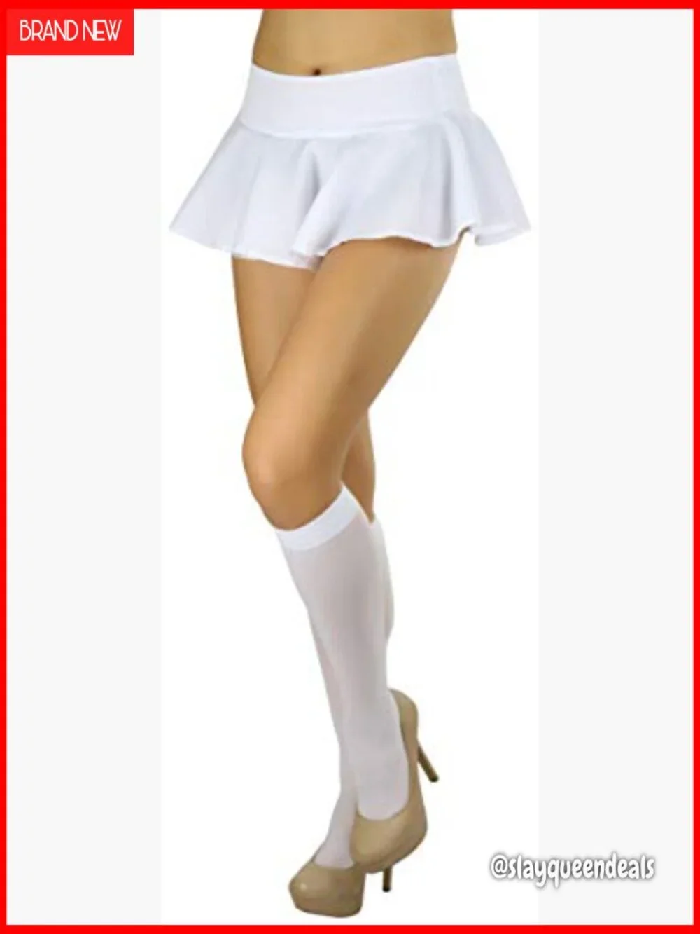 Women's Pleated Mini Skirt Elastic Waist Festival Party Dance Wear - Picture 5 of 6